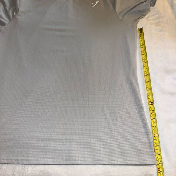 Gymshark Men’s Lightweight Light Gray Short Sleeve XL STAIN REPAIRED - Picture 10 of 12